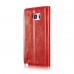 Samsung Galaxy Note 5 - Caseme Vintage Luxury Slim Flip PU Leather Stand Protective Phone Cover Case - Red
